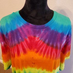 Canvas Tie Dye Boho style short sleeve T-shirt men's size 2XL.